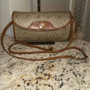 CHRISTIAN DIOR Vintage Honeycomb Barrel Crossbody Bag Authentic